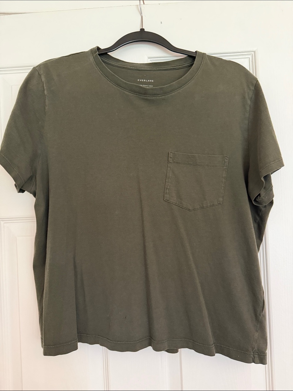 Everlane Olive Green Short Sleeve Pocket Tee